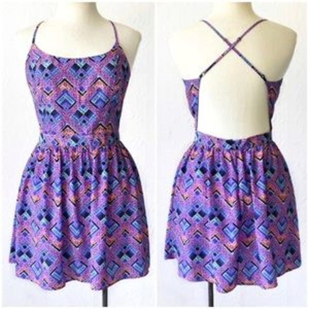 Aeropostale Bethany Mota Size XS open back sleeveless summer dress